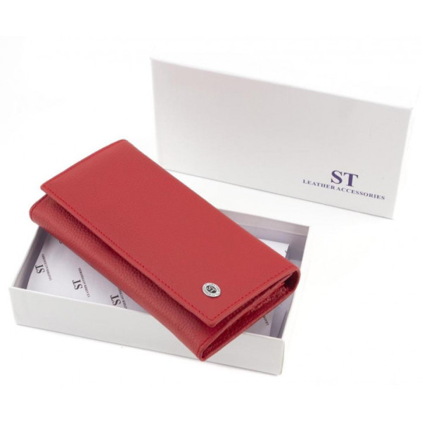 Женский кожаный кошелек ST Leather (ST634) 98560 Красный