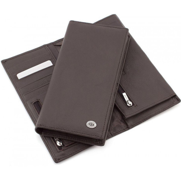 Мужской кожаный кошелек ST Leather (ST148) 98352 Коричневый