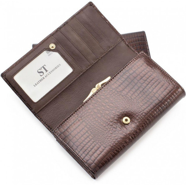 Женский кожаный кошелек ST Leather (S9001A) 98281 Коричневый