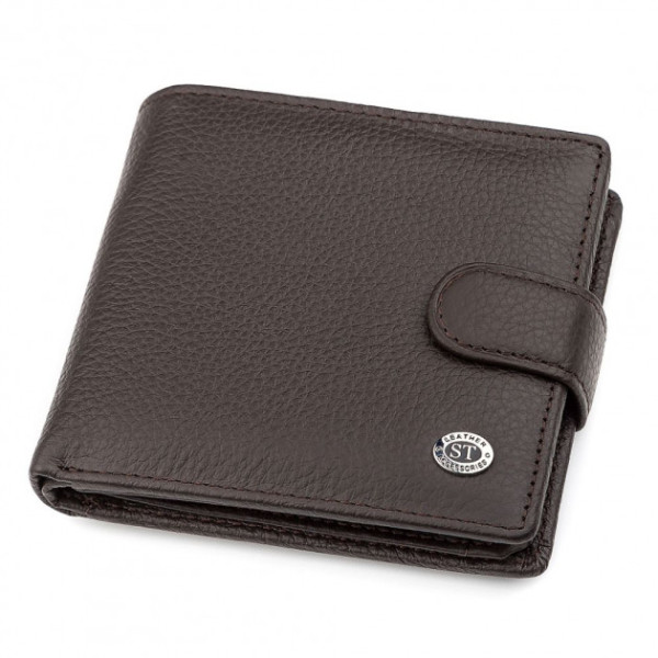Мужской кошелек- портмоне кожаный ST Leather (ST153) 98382 Коричневый