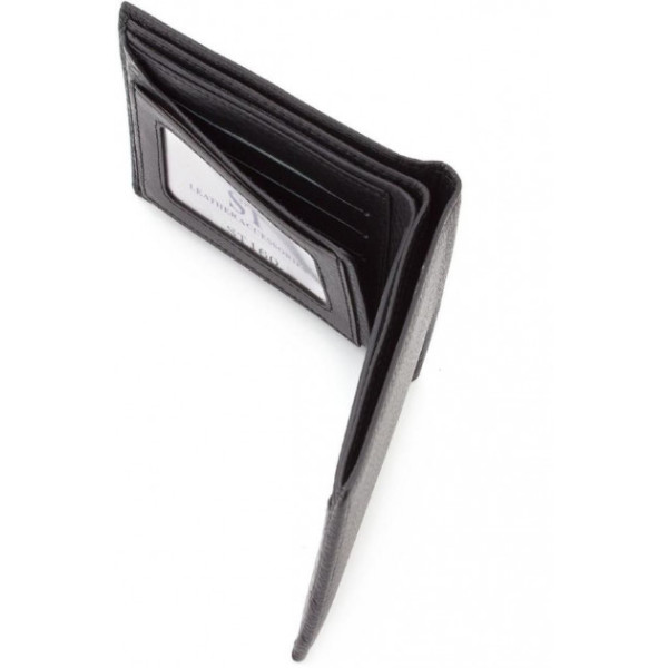 Мужской кожаный кошелек ST Leather (ST160) 98396 Черный