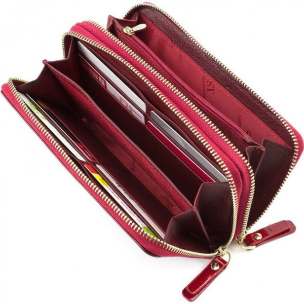 Женский кожаный кошелек ST Leather (S5001A) 98248 Красный