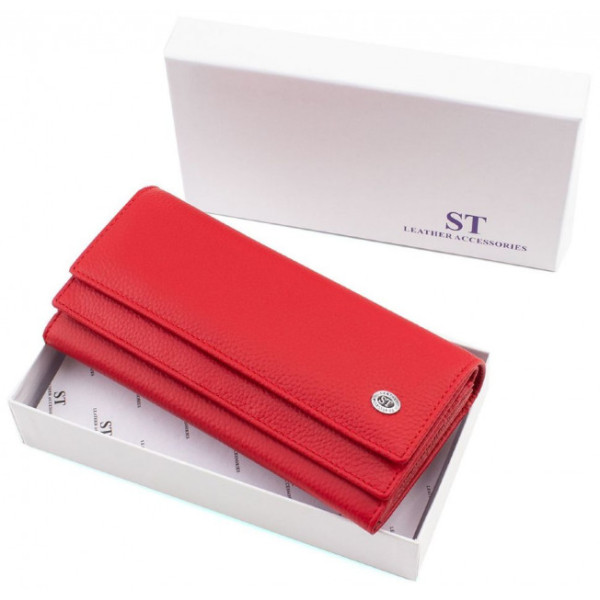 Жіночий гаманець зі шкіри ST Leather (ST9-103) 98569 Червоний