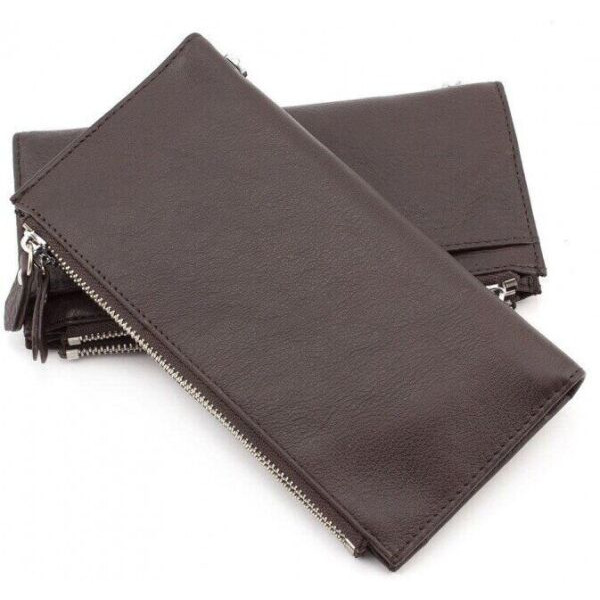 Кошелек кожаный на заклепках ST Leather (ST420) 98496 Коричневый