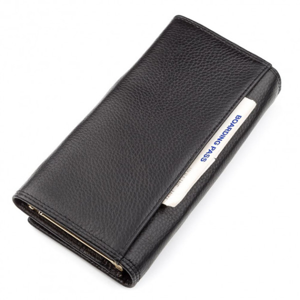 Кошелек женский из натуралной кожи Boston (S6001B) 98263 Черный