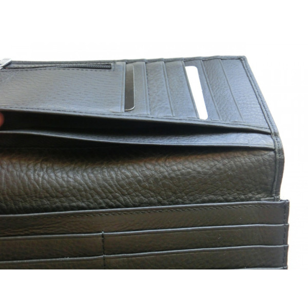 Чоловічий шкіряний гаманець портмоне ST Leather (ST147) 98350 Чорний