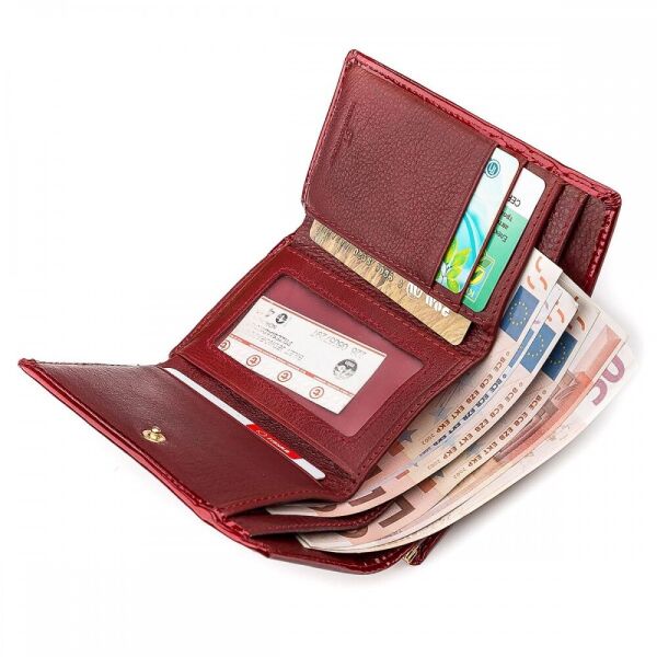 Жіночий шкіряний гаманець ST Leather (S1201A) 98208 Червоний