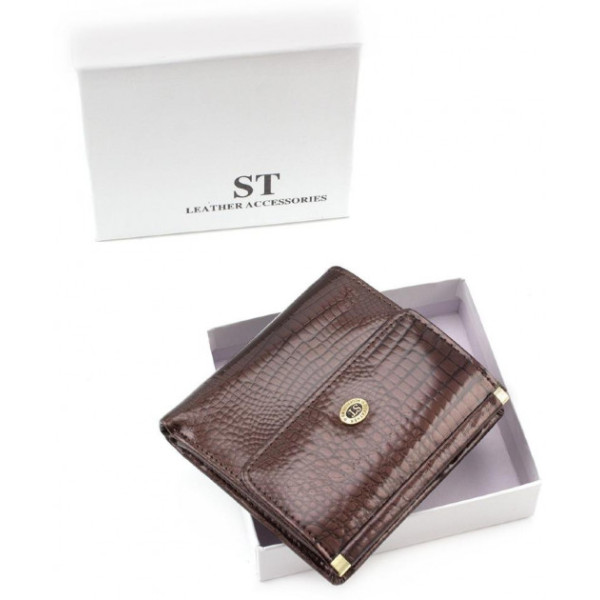 Женский кожаный кошелек ST Leather (S1101A) 98202 Коричневый