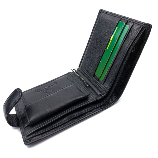 Кошелек для мужчин из кожи Marco Coverna MC-2006-1 (JZ6710) черный