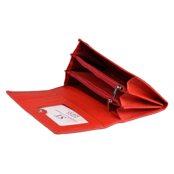 Женский кожаный кошелек ST Leather (ST634) 98558 Красный