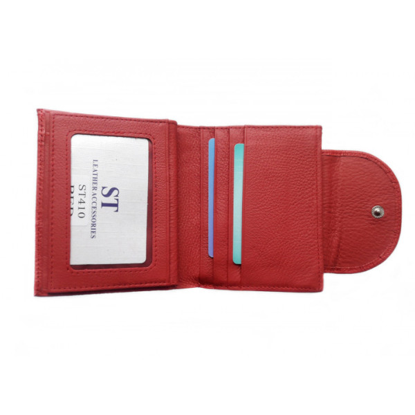 Кожаный женский кошелек ST Leather (ST410) 98470 Красный