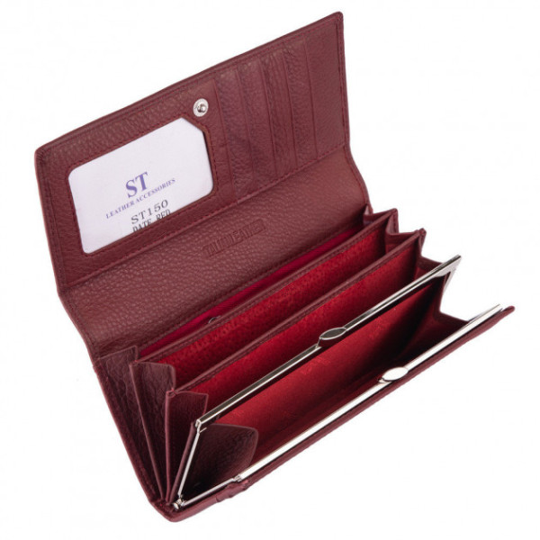 Кошелек женский кожаный ST Leather (ST150) 98362 Бордовый