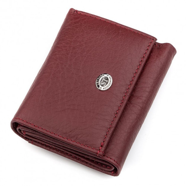 Кошелек из натуральной кожи ST Leather (ST440) 98519 Бордовый
