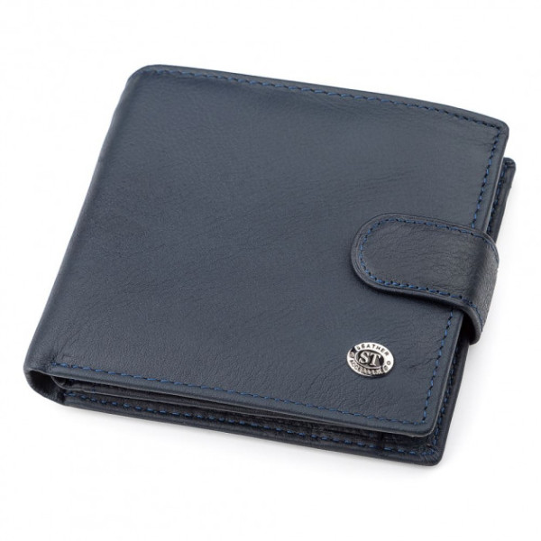 Мужской кошелек кожаный ST Leather (ST138) 98339 Синий