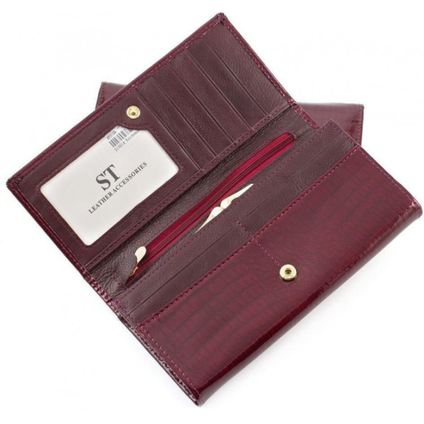 Женский кошелек кожаный ST Leather (S1001A) 98187 Бордовый