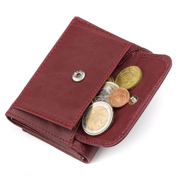 Кошелек из натуральной кожи ST Leather (ST440) 98519 Бордовый