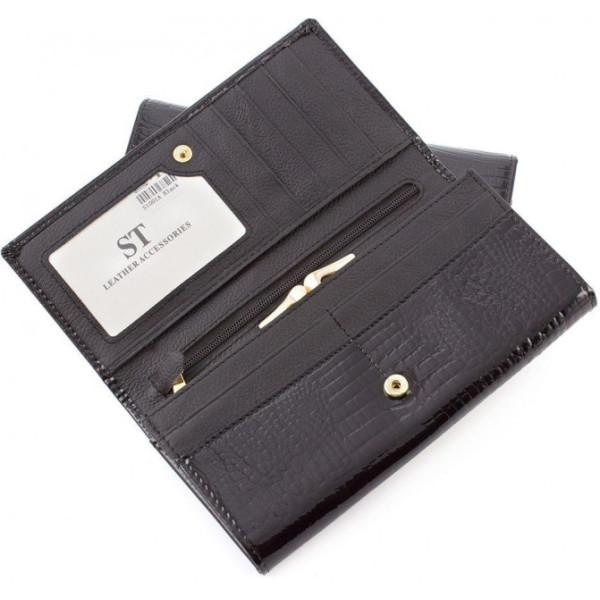 Женский кошелек из натуральной кожи ST Leather (S1001A) 98191 Черный