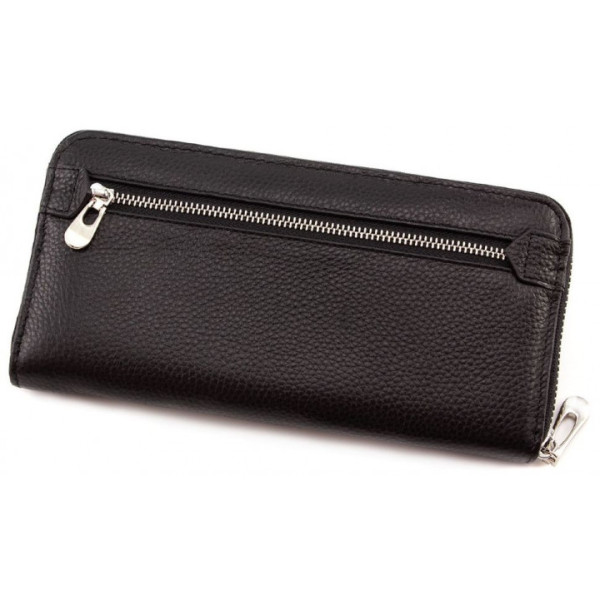 Клатч кошелек на молнии из кожи ST Leather (ST201) 98406 Черный
