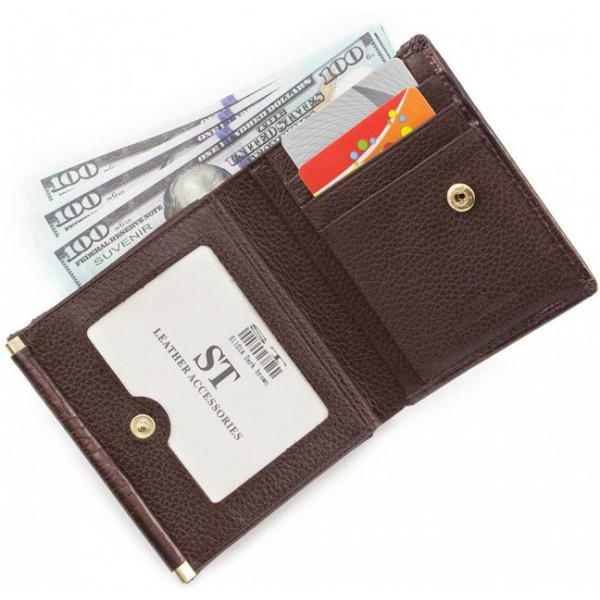 Женский кожаный кошелек ST Leather (S1101A) 98202 Коричневый