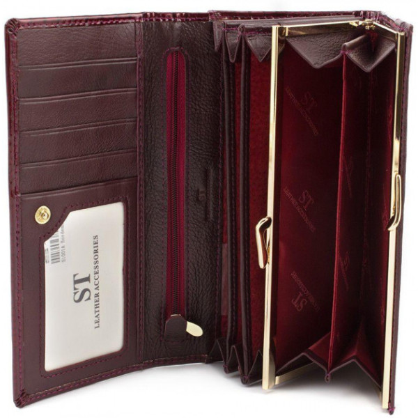 Женский кошелек кожаный ST Leather (S1001A) 98187 Бордовый