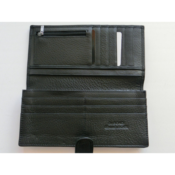 Чоловічий шкіряний гаманець портмоне ST Leather (ST147) 98350 Чорний