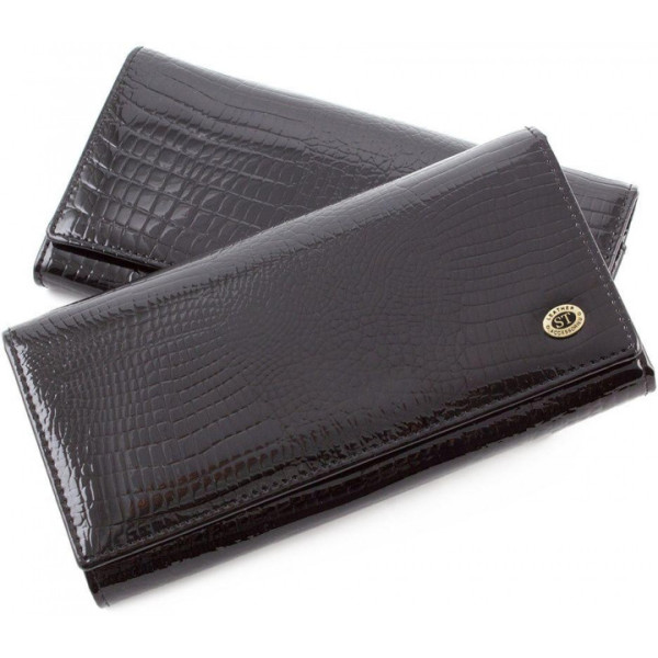 Женский кошелек из натуральной кожи ST Leather (S1001A) 98191 Черный