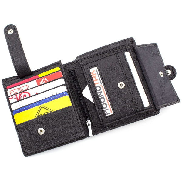 Кошелек мужской из кожи ST Leather (ST-142) 98344 Черный