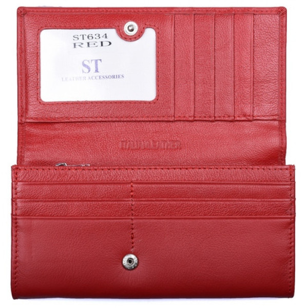 Жіночий шкіряний гаманець ST Leather (ST634) 98563 Червоний