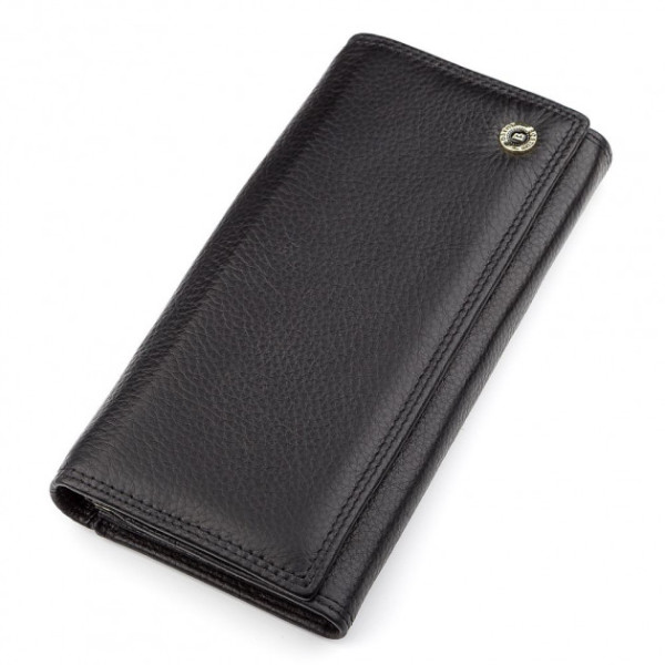 Кошелек женский из натуралной кожи Boston (S6001B) 98263 Черный