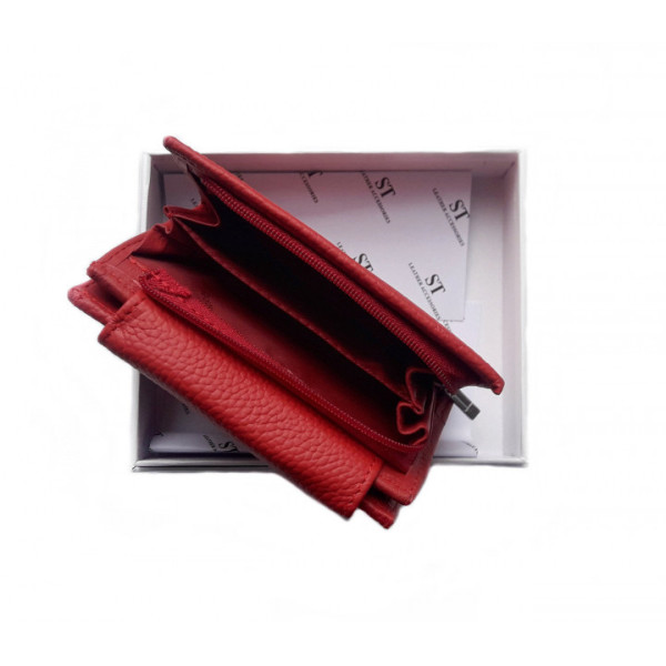 Кожаный женский кошелек ST Leather (ST410) 98470 Красный