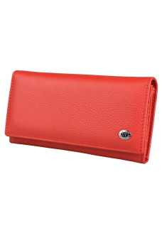 Женский кожаный кошелек ST Leather (ST634) 98558 Красный