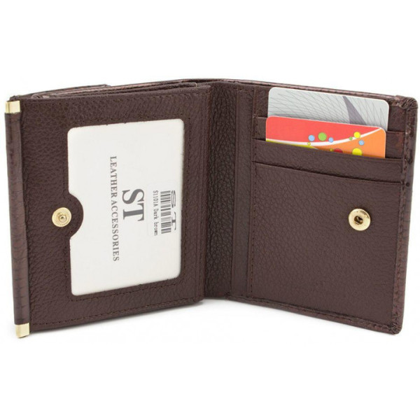 Женский кожаный кошелек ST Leather (S1101A) 98202 Коричневый
