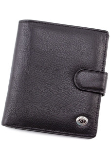 Кошелек мужской из кожи ST Leather (ST-142) 98344 Черный