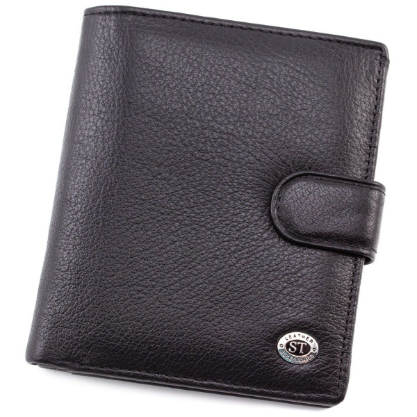 Кошелек мужской из кожи ST Leather (ST-142) 98344 Черный