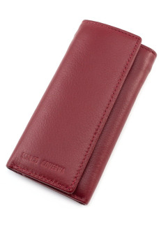 Кошелёк кожаный с креплением для ключей Marco Coverna MC-5551-4 (JZ6671) бордовый