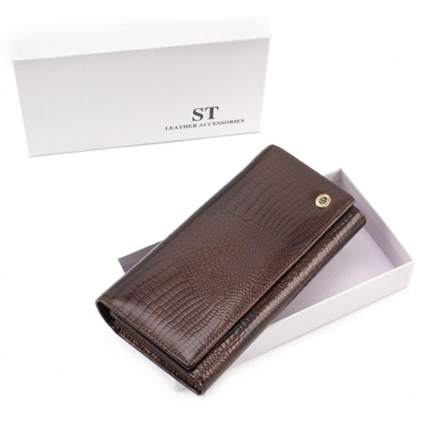 Женский кошелек из натуральной кожи ST Leather (S6001A) 98254 Коричневый