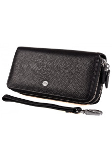 Кожаный кошелек клатч на две молнии ST Leather (SТ238-2) 98577 Черный