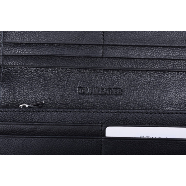 Женский кожаный кошелек на магнитах ST Leather (ST014) 98288 Черный