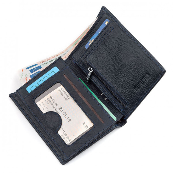Кошелек мужской из кожи ST Leather (ST-2) 98401 Синий