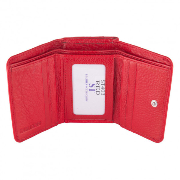 Кошелек кожаный женский ST Leather (ST403) 98460 Красный