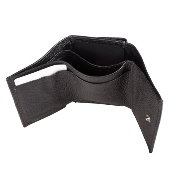 Женский кожаный кошелек складной маленький ST Leather (ST440) 98522 Черный