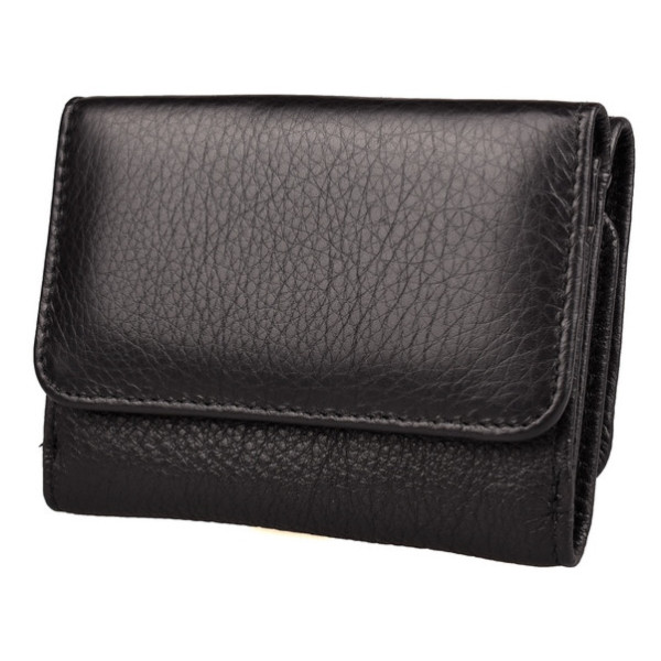 Шкіряний гаманець зі шкіри ST Leather (ST403) 98457 Чорний