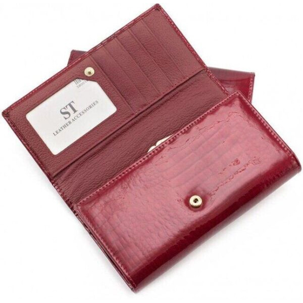 Женский кожаный кошелек ST Leather (S8001A) 98277 Красный