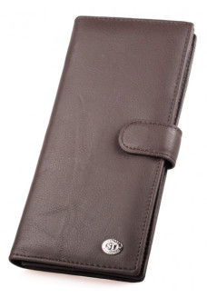 Мужской кожаный кошелек портмоне ST Leather (ST147) 98182 Коричневый