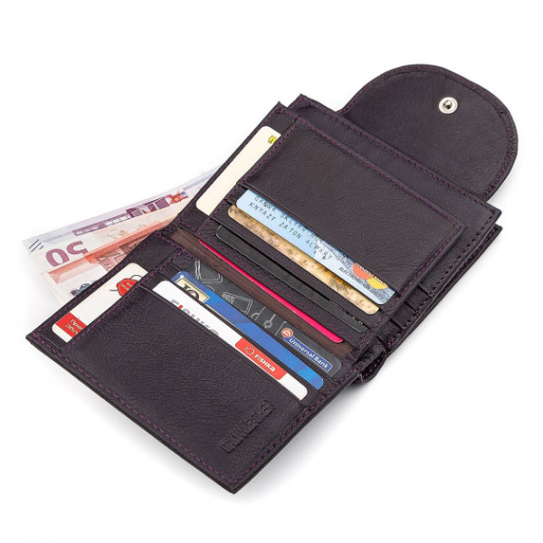 Гаманець жіночий зі шкіри ST Leather (ST410) 98462 Фіолетовий