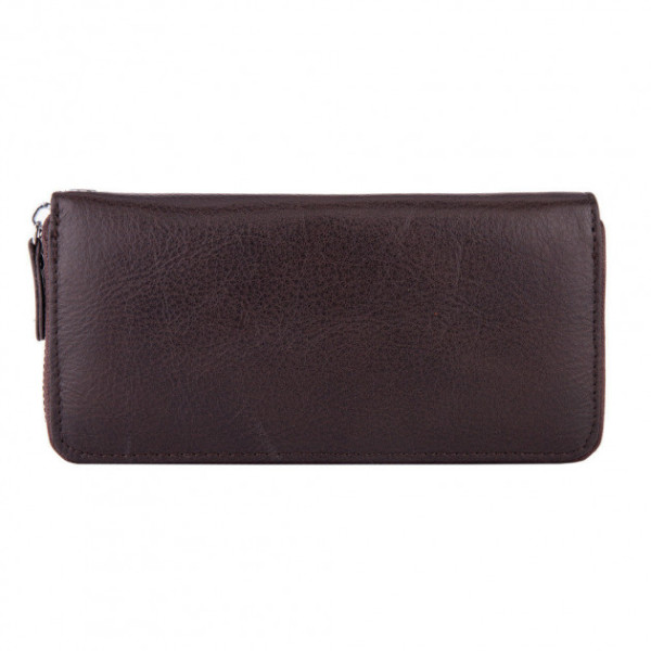 Шкіряний кошелек- клатч на блискавки ST Leather (ST238) 382023 Коричневий