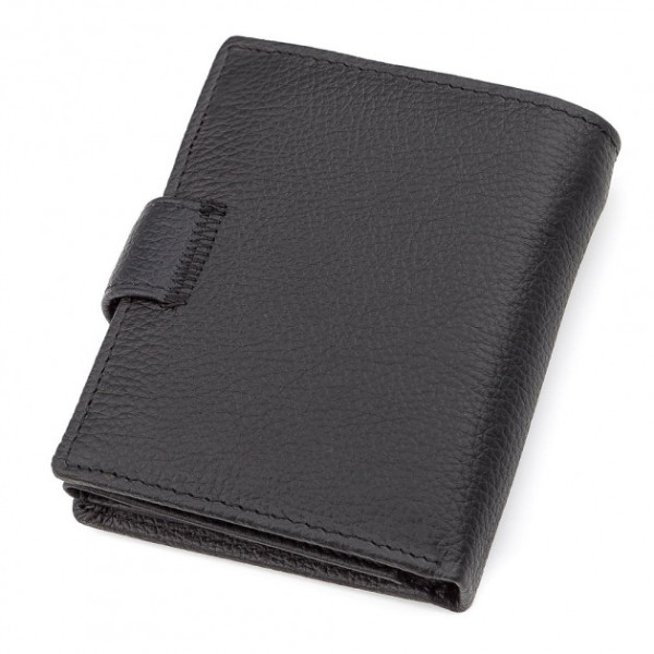 Мужской кошелек натуральная кожа ST Leather (ST132) 98330 Черный
