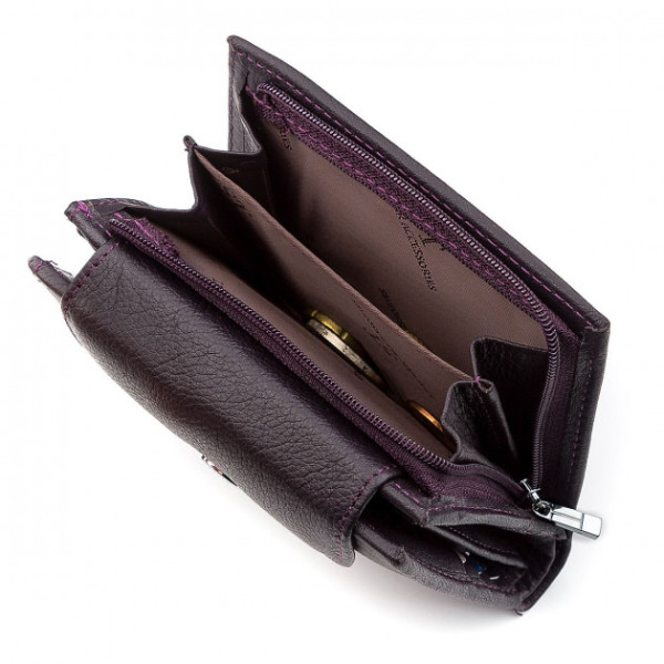 Гаманець жіночий зі шкіри ST Leather (ST410) 98462 Фіолетовий