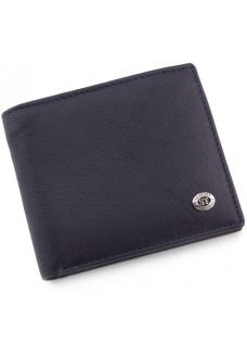Мужской кошелек из натуралной кожи ST Leather (ST-3) 98438 Синий