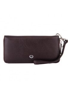 Кожаный кошелек- клатч на молнии ST Leather (ST238) 382023 Коричневый